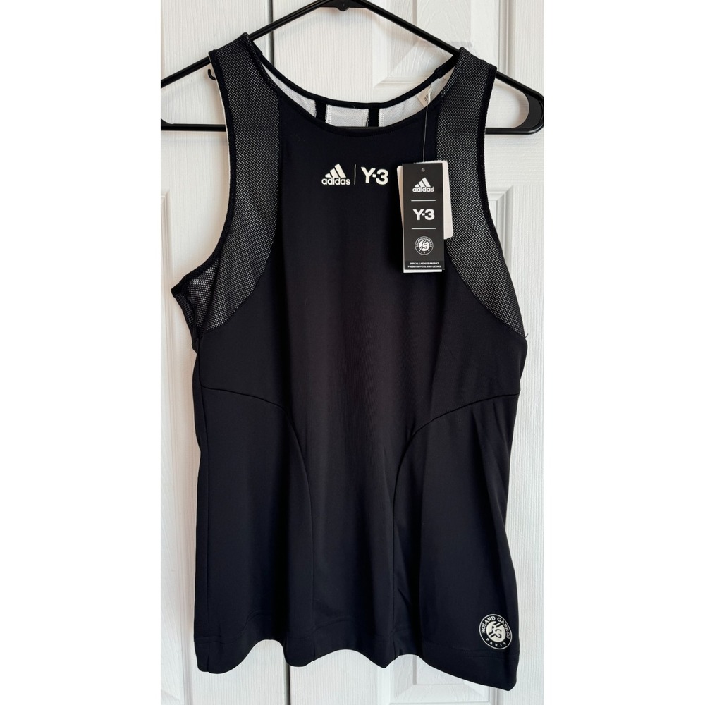 NEW Adidas‎ Roland Garros Paris RGY3 Black Tank Top Tennis Y-3 Women's Size Med
